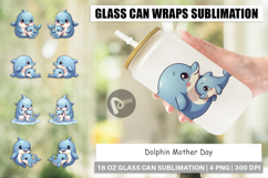 Glass Can Dolphin Mother&#039;s Day Product Image 1