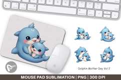 Mouse Pad Dolphin Mother&#039;s Day Product Image 1