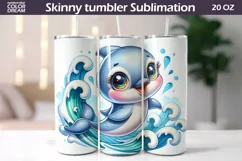 Funny Dolphin Tumbler Sublimation | Cute Dolphin Tumbler Product Image 2