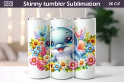 Funny Dolphin Tumbler Sublimation | Cute Dolphin Tumbler Product Image 5