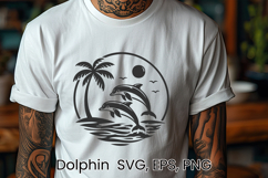 Dolphin SVG design | Sea animal silhouette SVG Product Image 1