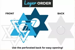 Jewish Star of David Candy Dome SVG Purim Mitzvahs Hanukkah Product Image 2