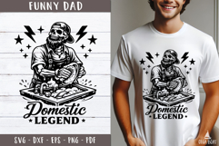 Domestic Legend Funny Dad design SVG PNG 