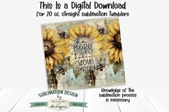 Happy Vintage Sunflower 20oz Seamless Tumbler Wrap Product Image 3