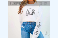 Don&#039;t be afraid to fall dreams teach you to fly Sleeve SVG Product Image 3