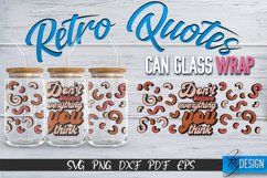 Retro Glass Can Wrap Design | Retro Quotes | SVG File v.3 Product Image 1
