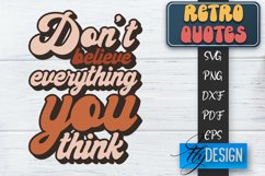Retro Design | Retro Quotes | Quotes 80&#039;s SVG | SVG File v.2 Product Image 1