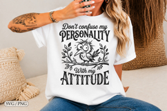Don't Confuse My Personality with My Attitude SVG, Grumpy Product Image 2