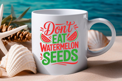Don&#039;t Eat Watermelon Seeds SVG File | Summer SVG Product Image 2