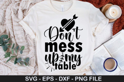Don&#039;t mess up my table - Coaster SVG Design Product Image 1