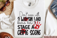 Don&#039;t mess with a woman SVG,True Crime SVG Product Image 1