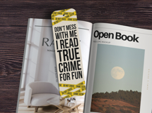 True Crime Bookmark PNG SVG Bundle, Murder Book Lovers PNG Product Image 3