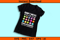 Don’t Mess With Poolasaurus SVG | Funny Billiards Cut File Product Image 3