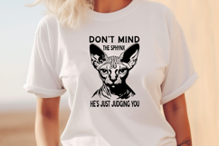 Sassy Sphynx Cat SVG Bundle | Funny Hairless Cat Clipart PNG Product Image 4