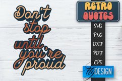 Retro Design | Retro Quotes | Quotes 80&#039;s SVG | SVG File v.2 Product Image 1