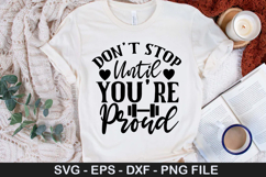 Don&#039;t stop until you&#039;re proud SVG - Fitness Quotes Design Product Image 1