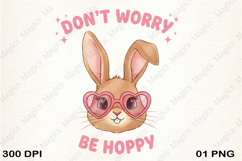 DON_T WORRY BE HOPPY Clipart PNG Product Image 1