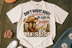 Don't Worry Honey PNG, Christian PNG Design Product Image 2