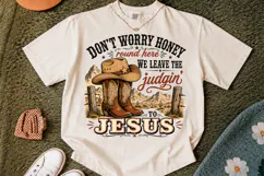Don't Worry Honey PNG, Christian PNG Design Product Image 2