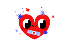 Kawaii Blood Donation Heart Clipart Product Image 5