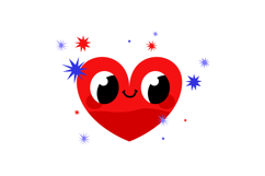 Kawaii Blood Donation Heart Clipart Product Image 6