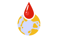 Hand-Drawn Blood Donation Clipart Set - 15 Medical Charity Product Image 4