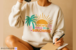 Done With Teaching Let's Go Beaching SVG PNG Design Product Image 4