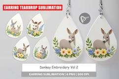 Earring Donkey Embroidery Product Image 1