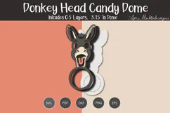 Donkey Head Candy Dome Holder Product Image 3