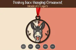 Donkey head Hanging Ornament Product Image 3