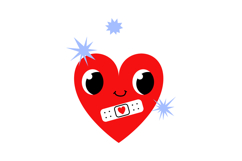 Cute Blood Donation Heart Clipart Set 3 Kawaii Medical Product Image 2