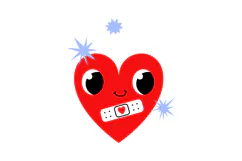 Cute Blood Donation Heart Clipart 3 Kawaii Medical Product Image 2