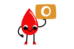 Cute Blood Type Mascot Set: Kawaii Red Drop Characters Product Image 3