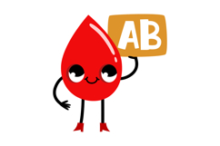 Cute Blood Type Mascot Set: Kawaii Red Drop Characters Product Image 4