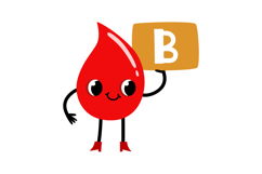 Cute Blood Type Mascot Set: Kawaii Red Drop Characters Product Image 5