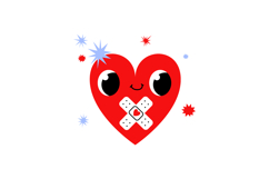 Cute Blood Donation Heart Clipart Set 3 Kawaii Medical Product Image 4