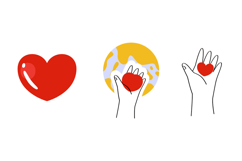 Hand-Drawn Blood Donation Clipart Set - 15 Medical Charity Product Image 6