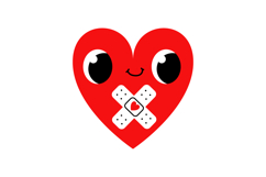 Cute Blood Donation Heart Clipart Set 3 Kawaii Medical Product Image 7