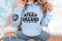 Don&#039;t be afraid to fall dreams teach you to fly Sleeve SVG Product Image 2