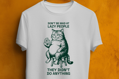 Lazy Cat Meme SVG Dont Be Mad At Lazy People Cut File Product Image 3