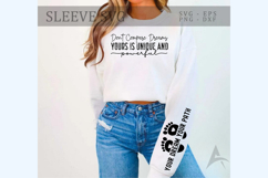 Don&#039;t compare dreams yours is unique and powerful Sleeve SVG Product Image 1