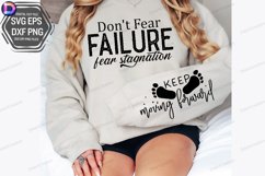 Don&#039;t Fear Failure Sleeve SVG, Entrepreneur Sleeve SVG Product Image 3