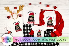 Cute Christmas Cat Print | Santa Don't Forget About Me PNG Product Image 1