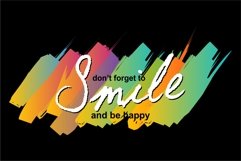Vector image with SMILE text ,SVG Product Image 2