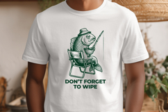 Don’t Forget to Wipe SVG - Funny Fishing Fish Sarcastic PNG Product Image 2
