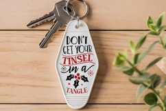 Don&#039;t Get Your Tinsel SVG , Christmas Motel Keychain SVG Product Image 2