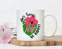 Funny Sloth SVG File, Sloth Sublimation PNG, Don't Hurry SVG Product Image 5