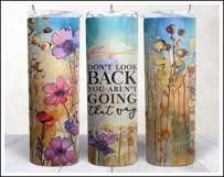 Motivational Tumbler Sublimation Wrap Flower Bundle | 20 oz Product Image 4