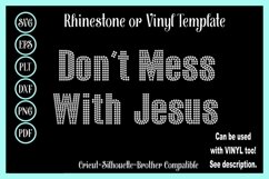Faith Rhinestone SVG Template - Jesus Product Image 1