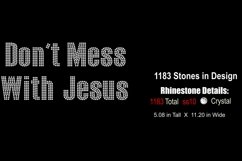 Faith Rhinestone SVG Template - Jesus Product Image 2